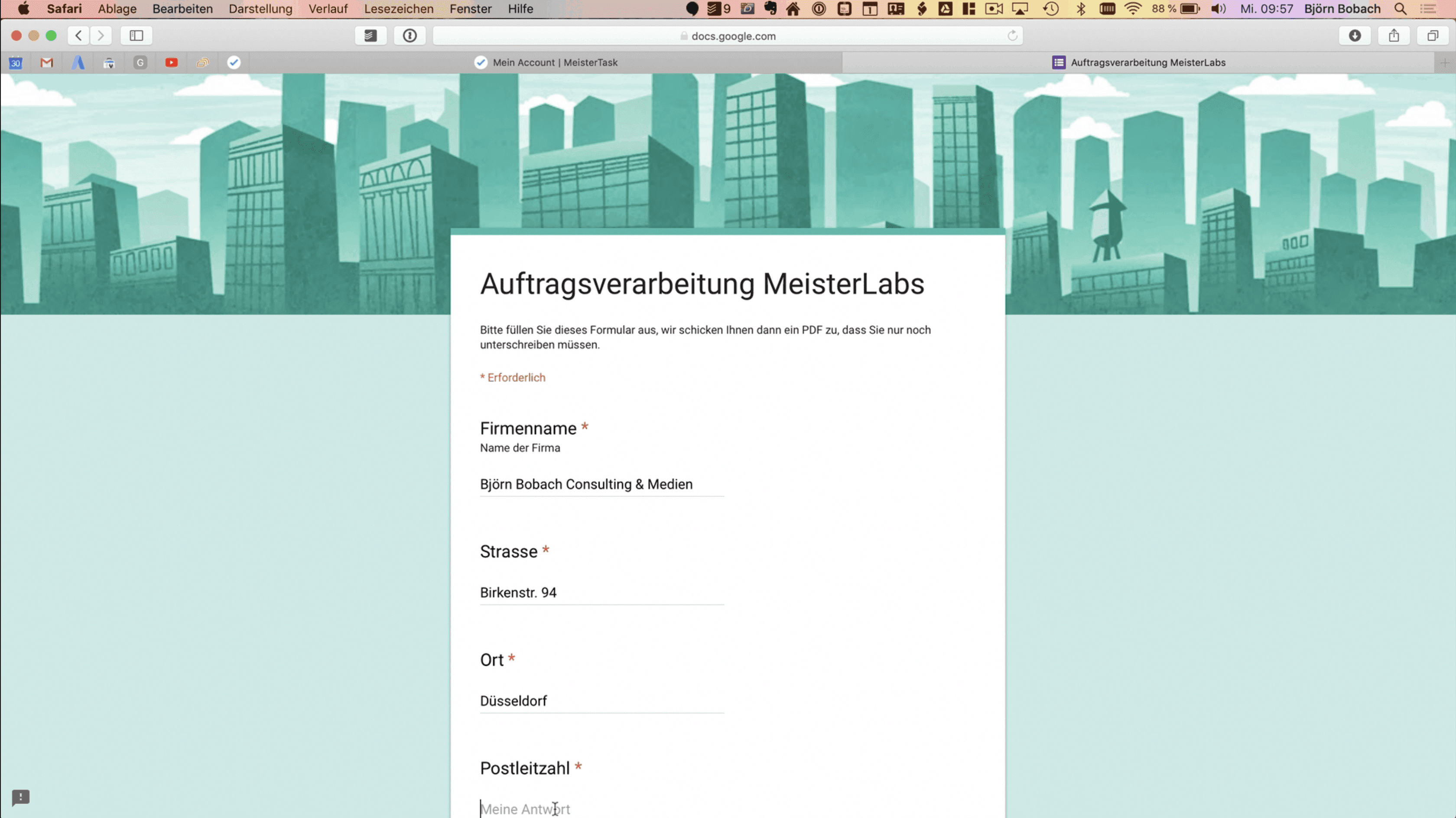 Meisterlabs ADV Vertrag abschließen