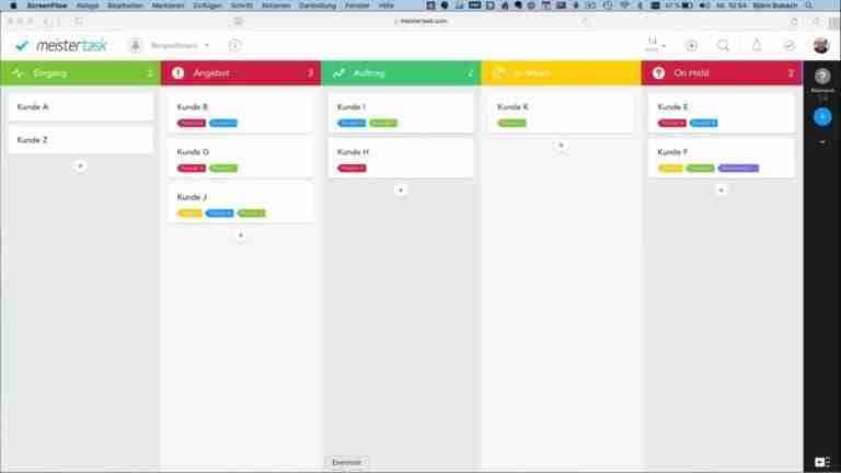 Bild 07.06.18 um 11.23 | Professionelles Coaching in Düsseldorf – Bobach Coaching & Consulting Meistertask Interface mit vielen Tags