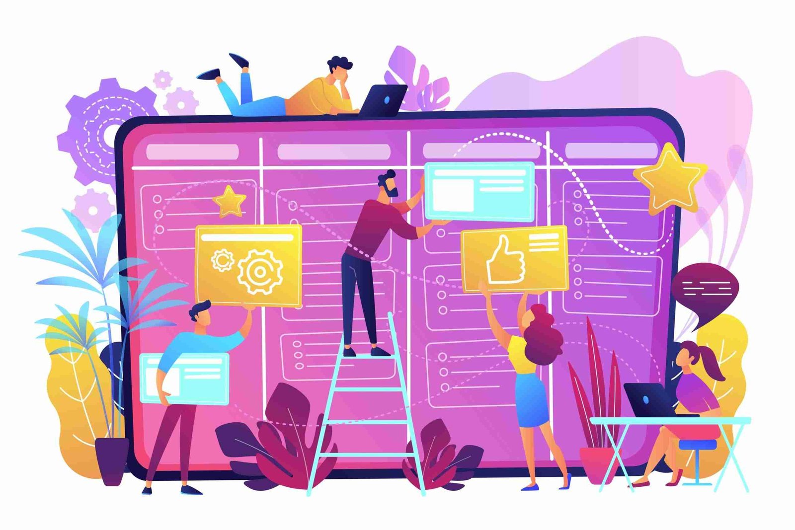 Kanban Board Cartoon