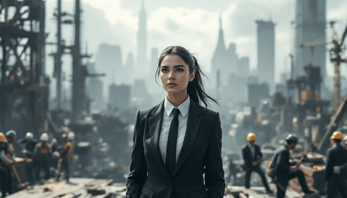 Ein neuer Führungskraft, die sich von einem Kollegen unterscheidet und Herausforderungen in ihrer neuen Rolle erlebt.